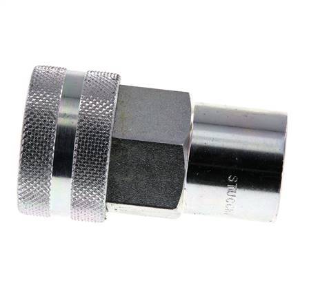 Acoplamiento hidráulico de acero DN 20 Enchufe G 3/4 pulgadas Rosca hembra ISO 7241-1 A D 29,1mm