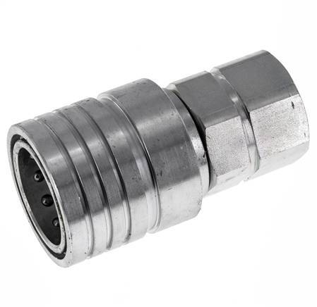 Acero DN 25 Acoplamiento hidráulico Enchufe G 1 pulgada Rosca hembra ISO 7241-1 A D 34,3mm