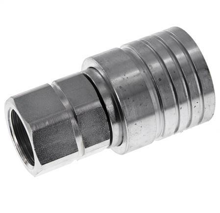 Acero DN 25 Acoplamiento hidráulico Enchufe G 1 pulgada Rosca hembra ISO 7241-1 A D 34,3mm