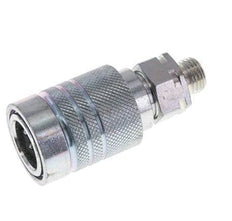 Steel DN 10 Hydraulic Coupling Socket 8 mm L Compression Ring ISO 7241-1 A/8434-1 D 17.3mm