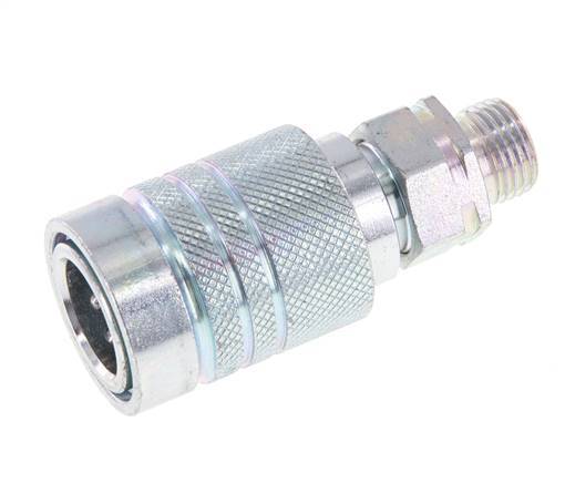 Acero DN 10 Acoplamiento hidráulico Enchufe 10 mm L Anillo de compresión ISO 7241-1 A/8434-1 D 17,3mm