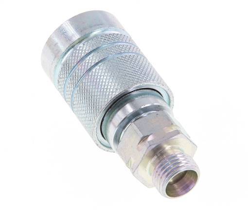 Acero DN 10 Acoplamiento hidráulico Enchufe 10 mm L Anillo de compresión ISO 7241-1 A/8434-1 D 17,3mm