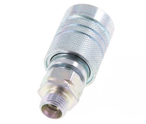 Acero DN 10 Acoplamiento hidráulico Enchufe 10 mm L Anillo de compresión ISO 7241-1 A/8434-1 D 17,3mm