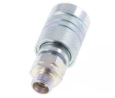 Acero DN 10 Acoplamiento hidráulico Enchufe 10 mm L Anillo de compresión ISO 7241-1 A/8434-1 D 17,3mm