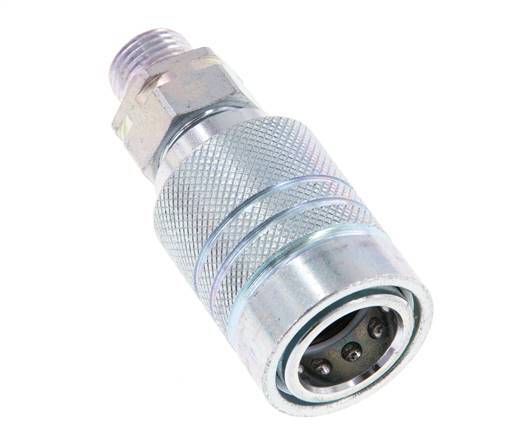 Acero DN 10 Acoplamiento hidráulico Enchufe 10 mm L Anillo de compresión ISO 7241-1 A/8434-1 D 17,3mm