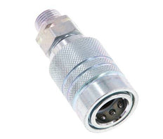 Acero DN 10 Acoplamiento hidráulico Enchufe 10 mm L Anillo de compresión ISO 7241-1 A/8434-1 D 17,3mm