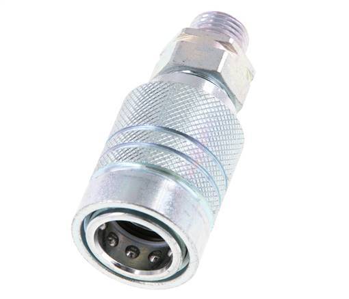 Acero DN 10 Acoplamiento hidráulico Enchufe 10 mm L Anillo de compresión ISO 7241-1 A/8434-1 D 17,3mm