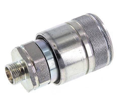 Steel DN 20 Hydraulic Coupling Socket 12 mm L Compression Ring ISO 7241-1 A/8434-1 D 29.1mm