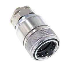 Steel DN 20 Hydraulic Coupling Socket 12 mm L Compression Ring ISO 7241-1 A/8434-1 D 29.1mm