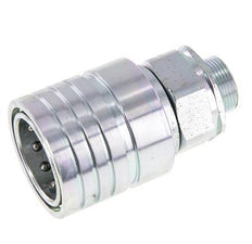 Acero DN 25 Acoplamiento hidráulico Enchufe 18 mm L Anillo de compresión ISO 7241-1 A/8434-1 D 34,3mm