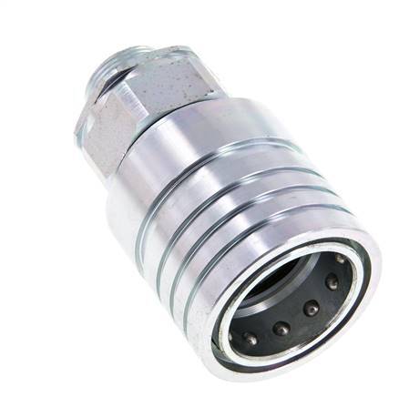 Acero DN 25 Acoplamiento hidráulico Enchufe 18 mm L Anillo de compresión ISO 7241-1 A/8434-1 D 34,3mm