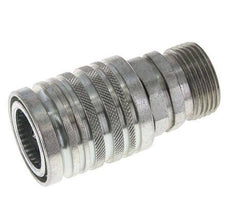 Acero DN 12.5 Acoplamiento hidráulico Enchufe 20 mm S Anillo de compresión ISO 7241-1 A/8434-1 D 20.5mm