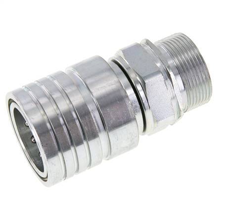 Acero DN 25 Acoplamiento hidráulico Enchufe 30 mm S Anillo de compresión ISO 7241-1 A/8434-1 D 34,3mm