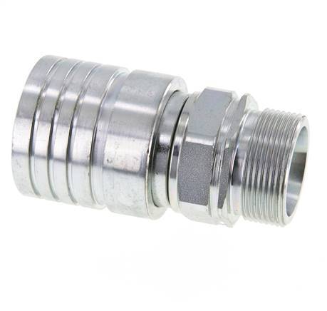 Acero DN 25 Acoplamiento hidráulico Enchufe 30 mm S Anillo de compresión ISO 7241-1 A/8434-1 D 34,3mm