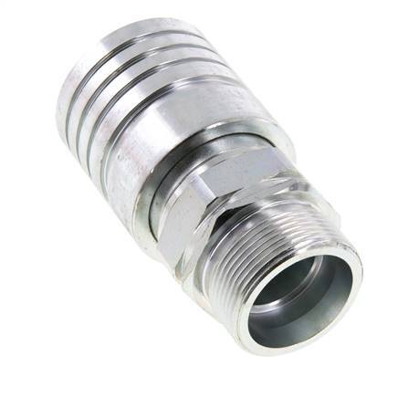 Acero DN 25 Acoplamiento hidráulico Enchufe 30 mm S Anillo de compresión ISO 7241-1 A/8434-1 D 34,3mm
