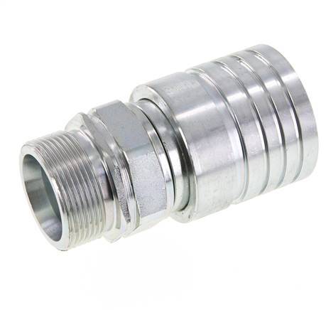 Acero DN 25 Acoplamiento hidráulico Enchufe 30 mm S Anillo de compresión ISO 7241-1 A/8434-1 D 34,3mm