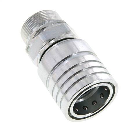 Acero DN 25 Acoplamiento hidráulico Enchufe 30 mm S Anillo de compresión ISO 7241-1 A/8434-1 D 34,3mm
