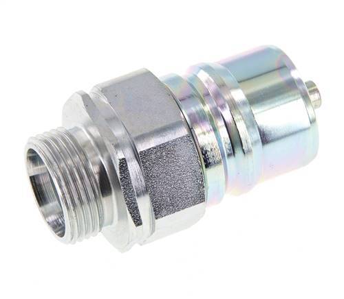 Acero DN 25 Acoplamiento hidráulico Tapón 22 mm L Anillo de compresión ISO 7241-1 A/8434-1 D 34,3mm