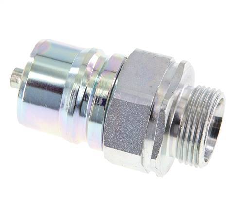 Acero DN 25 Acoplamiento hidráulico Tapón 22 mm L Anillo de compresión ISO 7241-1 A/8434-1 D 34,3mm