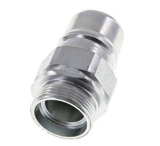 Steel DN 25 Hydraulic Coupling Plug 28 mm L Compression Ring ISO 7241-1 A/8434-1 D 34.3mm