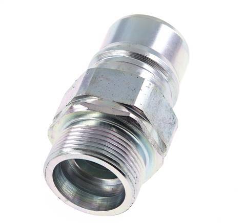 Steel DN 25 Hydraulic Coupling Plug 25 mm S Compression Ring ISO 7241-1 A/8434-1 D 34.3mm