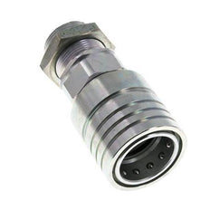 Acero DN 25 Acoplamiento hidráulico Enchufe 28 mm L Anillo de compresión Mampara ISO 7241-1 A/8434-1 D 34,3mm