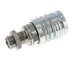 Acero DN 12.5 Acoplamiento hidráulico Enchufe 12 mm S Anillo de compresión Mampara ISO 7241-1 A/8434-1 D 20.5mm