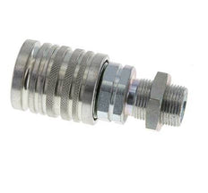 Acero DN 12.5 Acoplamiento hidráulico Enchufe 14 mm S Anillo de compresión Mampara ISO 7241-1 A/8434-1 D 20.5mm