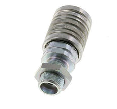 Acero DN 12.5 Acoplamiento hidráulico Enchufe 14 mm S Anillo de compresión Mampara ISO 7241-1 A/8434-1 D 20.5mm