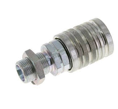 Acero DN 12.5 Acoplamiento hidráulico Enchufe 14 mm S Anillo de compresión Mampara ISO 7241-1 A/8434-1 D 20.5mm