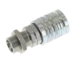 Acero DN 12.5 Acoplamiento hidráulico Enchufe 16 mm S Anillo de compresión Mampara ISO 7241-1 A/8434-1 D 20.5mm