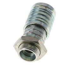 Acero DN 12.5 Acoplamiento hidráulico Enchufe 20 mm S Anillo de compresión Mampara ISO 7241-1 A/8434-1 D 20.5mm