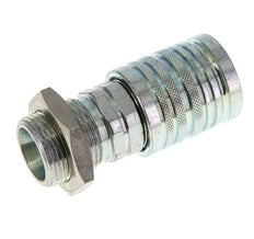 Acero DN 12.5 Acoplamiento hidráulico Enchufe 20 mm S Anillo de compresión Mampara ISO 7241-1 A/8434-1 D 20.5mm