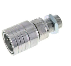 Acero DN 25 Acoplamiento hidráulico Enchufe 20 mm S Anillo de compresión Mampara ISO 7241-1 A/8434-1 D 34,3mm