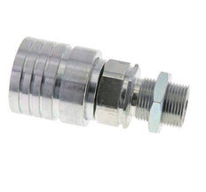 Acero DN 25 Acoplamiento hidráulico Enchufe 20 mm S Anillo de compresión Mampara ISO 7241-1 A/8434-1 D 34,3mm