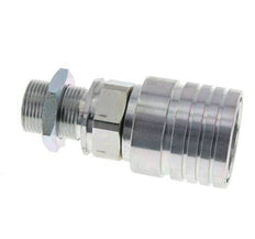 Acero DN 25 Acoplamiento hidráulico Enchufe 20 mm S Anillo de compresión Mampara ISO 7241-1 A/8434-1 D 34,3mm