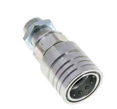 Acero DN 25 Acoplamiento hidráulico Enchufe 20 mm S Anillo de compresión Mampara ISO 7241-1 A/8434-1 D 34,3mm