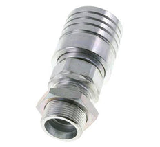 Acero DN 25 Acoplamiento hidráulico Enchufe 25 mm S Anillo de compresión Mampara ISO 7241-1 A/8434-1 D 34,3mm