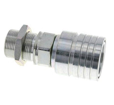 Acero DN 25 Acoplamiento hidráulico Enchufe 25 mm S Anillo de compresión Mampara ISO 7241-1 A/8434-1 D 34,3mm