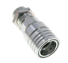 Acero DN 25 Acoplamiento hidráulico Enchufe 25 mm S Anillo de compresión Mampara ISO 7241-1 A/8434-1 D 34,3mm