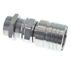 Acero DN 25 Acoplamiento hidráulico Enchufe 30 mm S Anillo de compresión Mampara ISO 7241-1 A/8434-1 D 34,3mm