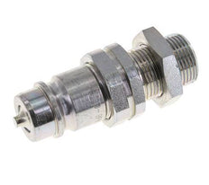 Acero DN 12,5 Acoplamiento hidráulico Tapón 15 mm L Anillo de compresión Mampara ISO 7241-1 A/8434-1 D 20,5mm