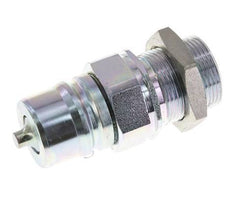Steel DN 25 Hydraulic Coupling Plug 28 mm L Compression Ring Bulkhead ISO 7241-1 A/8434-1 D 34.3mm