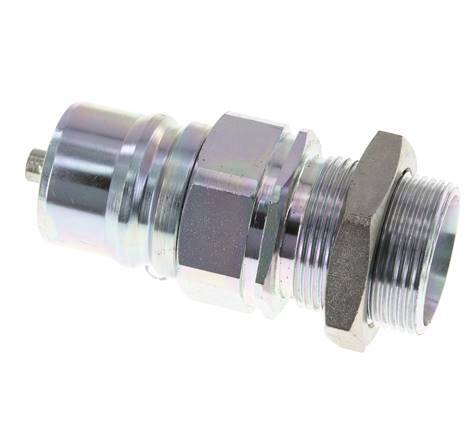 Acero DN 25 Acoplamiento hidráulico Tapón 28 mm L Anillo de compresión Mampara ISO 7241-1 A/8434-1 D 34,3mm