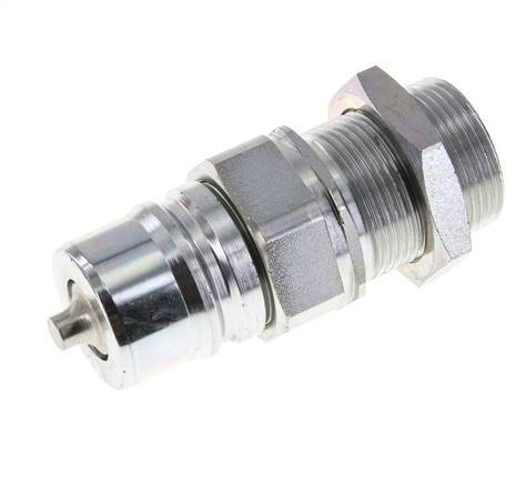 Steel DN 25 Hydraulic Coupling Plug 25 mm S Compression Ring Bulkhead ISO 7241-1 A/8434-1 D 34.3mm