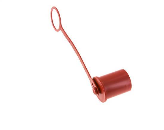 Tapa de protección contra el polvo de plástico de 34,3 mm para tapón de acoplamiento ISO 7241-1 A [2 piezas]