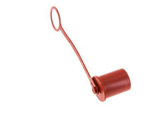Tapa de protección contra el polvo de plástico de 34,3 mm para tapón de acoplamiento ISO 7241-1 A [2 piezas]