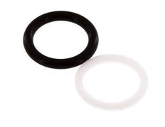 Juego de juntas de PTFE/NBR para acoplamiento hidráulico ISO 7241-1 A (12 mm y 26 mm) [2 piezas]