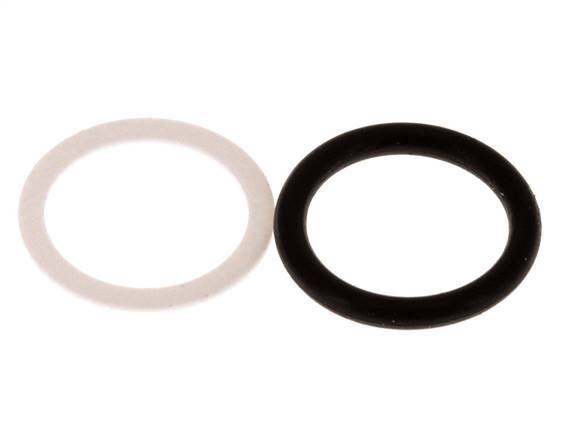 Juego de juntas de PTFE/NBR para acoplamiento hidráulico ISO 7241-1 A (16 mm y 31 mm) [2 piezas]