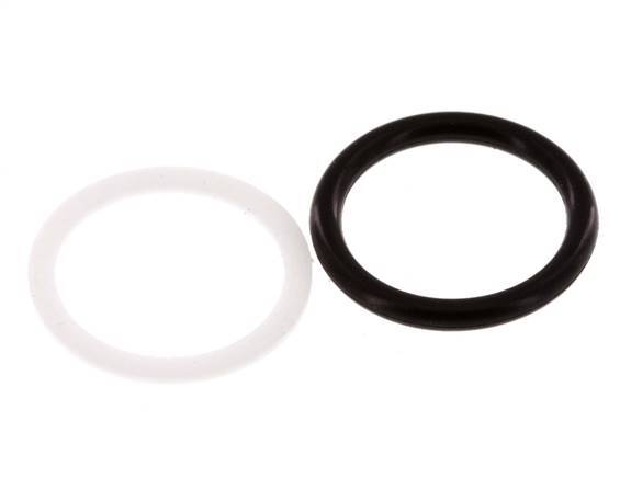 Juego de juntas de PTFE/NBR para acoplamiento hidráulico ISO 7241-1 A (17,3 mm y 31 mm) [5 piezas]